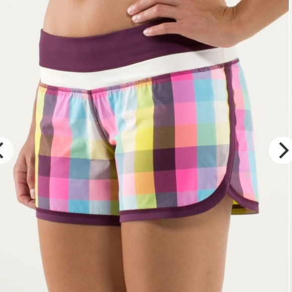 LULULEMON Groovy Run Short in Sea Check Multi - Picture 8 of 9